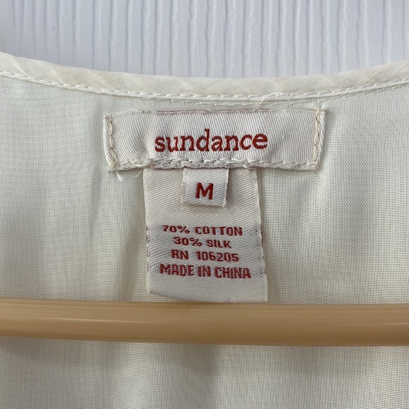 Sundance cream colored top - Picture 3 of 10